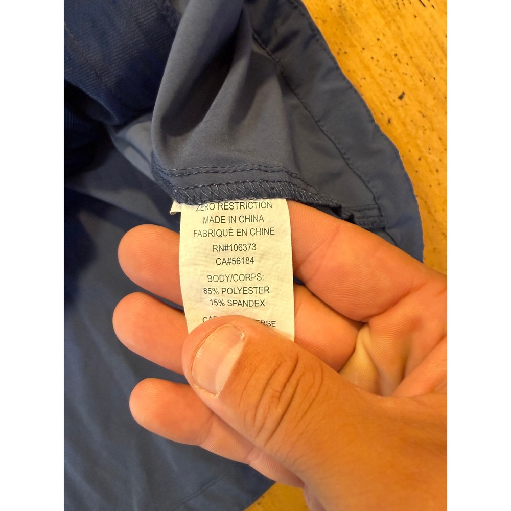 Zero Restriction Golf Vest Size XL Mens Navy Blue Full Zip Performance Outerwear - Picture 5 of 9